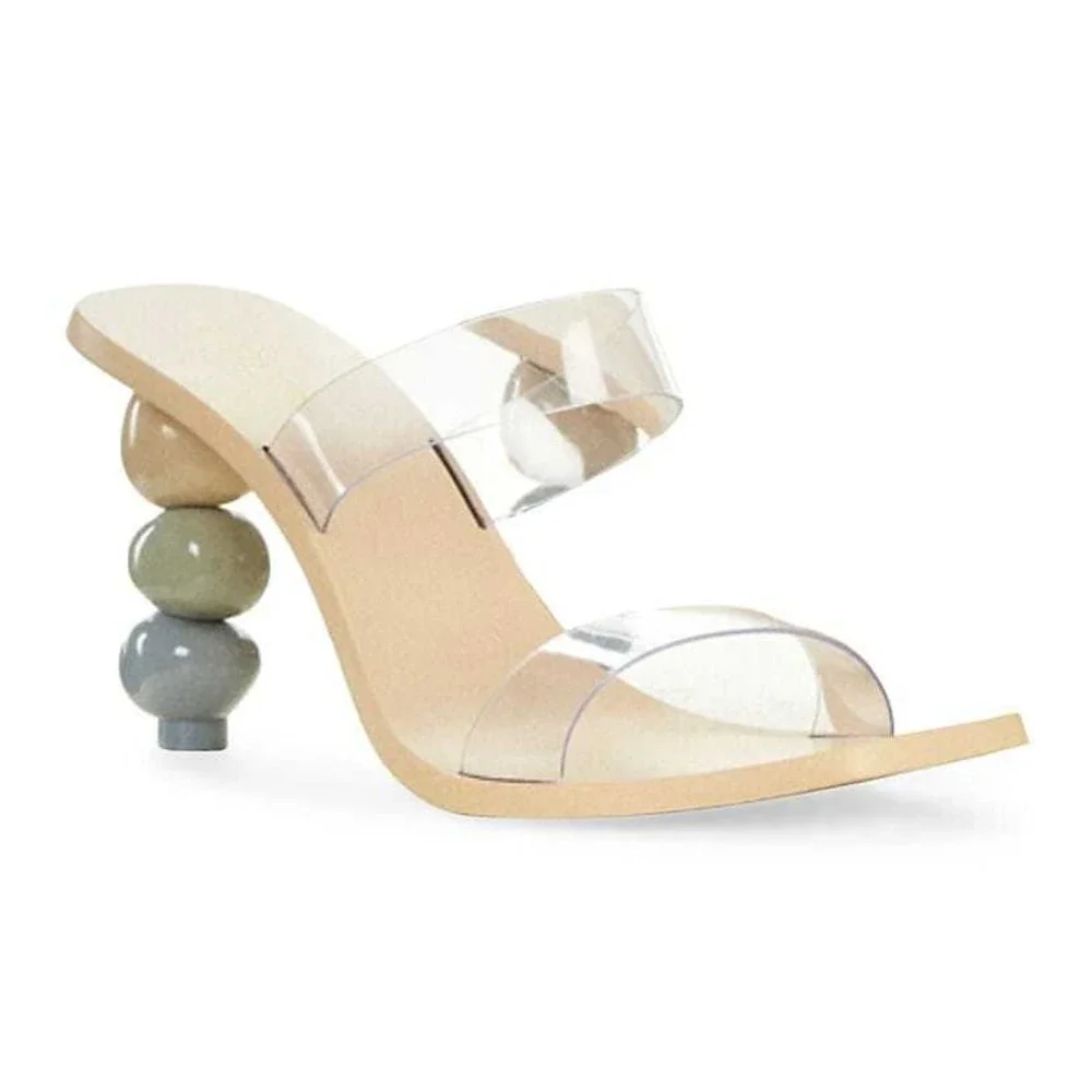 CULT GAIA Meta Bauble-Heel Vinyl Mules - Picture 2 of 14